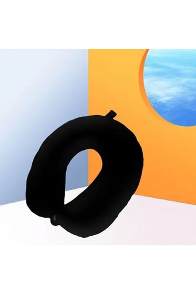 Choice black Simple fashion plush U-shaped pillow driving travel neck pillow nap pillow comfortable relief