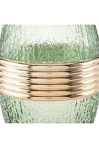 AKDC Glass Vase L(15CM) XW(15CM) XH(29CM) Transparent