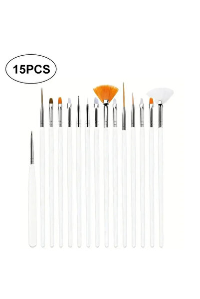 Choice white 15pcs Fine Detail Paint Brush Set - Miniature Paint Brush For De...