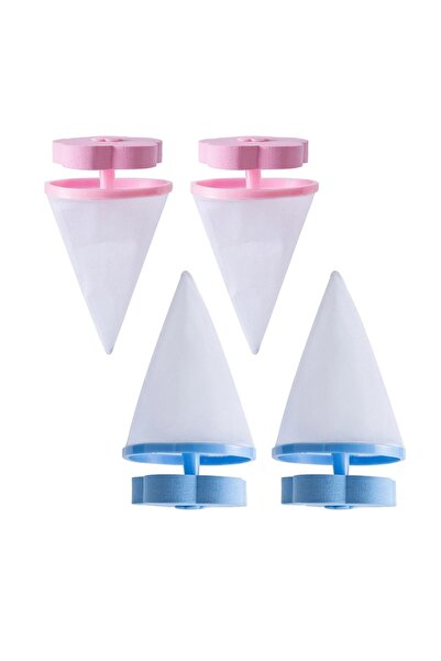 choice2 4pcs Set Plum Blossom Washing Machine Filter Remove Dirty Hair Mesh Y...