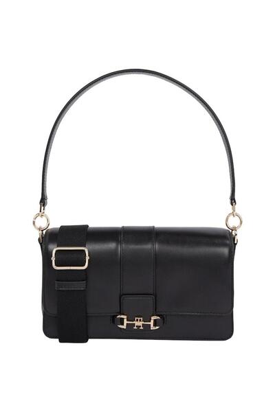 Tommy Hilfiger Kadın HERITAGE LEATHER CONV CROSSOVER Omuz Çantası