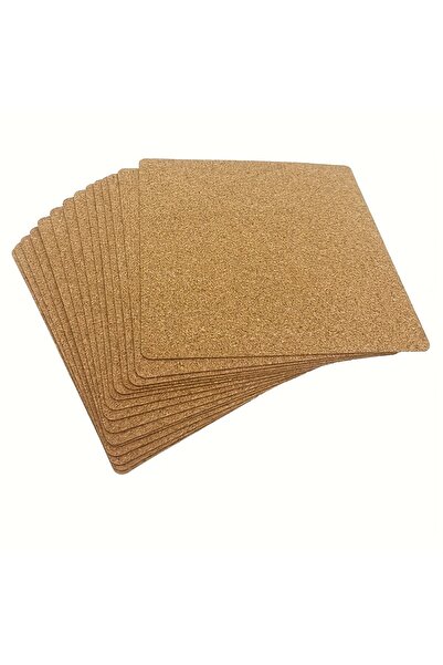 Choice quadrate 20 Pieces Cork Coasters, Self-adhesive Cork Coasters, Insulat...