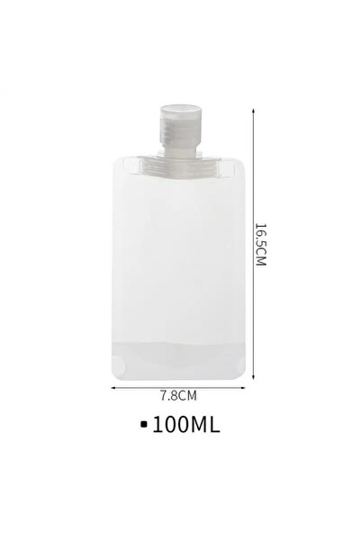 Choice 10 قطع 100 مل 30/50/مل حقيبة موزع لوشن للسفر قابلة لإعادة الاستخدام أكياس شامبو سائل مانعة للتسرب قابلة لإعادة التعبئة