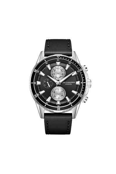 Lee Cooper Men Multi Function Black Dial Watch - LC08004.351