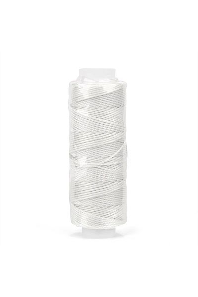 Choice 15-white 0.65mm Leather Waxed Thread Cord For DIY Handicraft Tool Hand Stitching Thread 25 Meters Ro