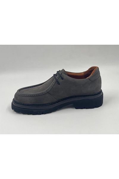 CLASS WOOD ClassWood 19889 Κομψά παπούτσια με ψηλή σόλα Nubuck Grey - Flotur Detailed