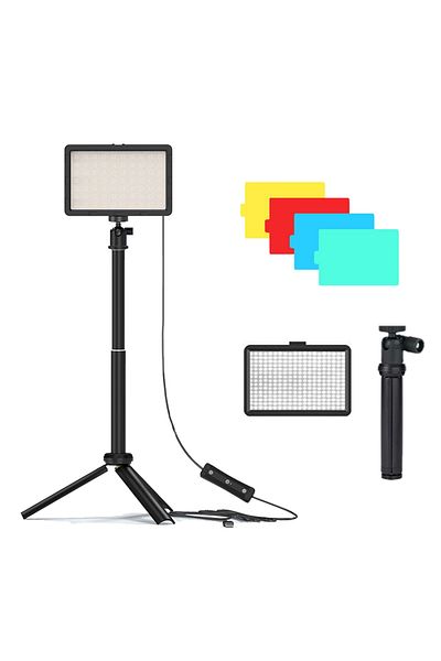 BAODELI no clip 1pcs Photography LED Video Light Panel Lighting Photo Studio Lamp Kit For Shoot Live Streami