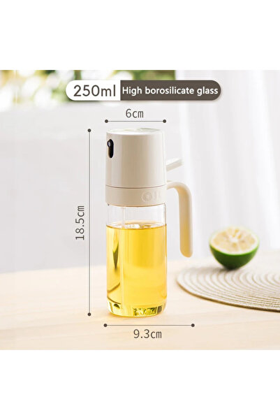 Choice white Oil Spray Bottle 250ml High Borosilicate Glass Cooking Oil Dispensers Olive Oil Sprayer Mister