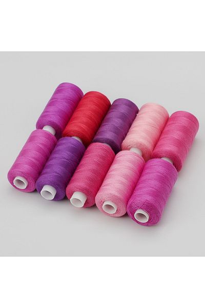 Choice Set 5 1 Set Of 10 Rolls Polyester 402 Sewing Thread For Manual And Mechanical Use, 400 Yards, Diy