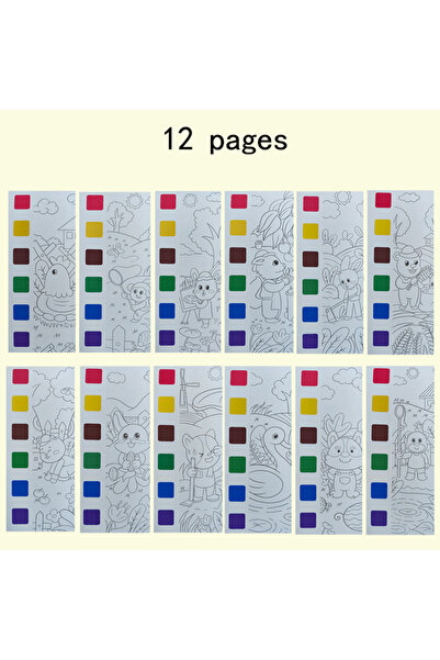 Choice كتاب تلوين حيوانات للأطفال مكون من 12 صفحة، ورق رسم وتلوين، تلوين الطا...