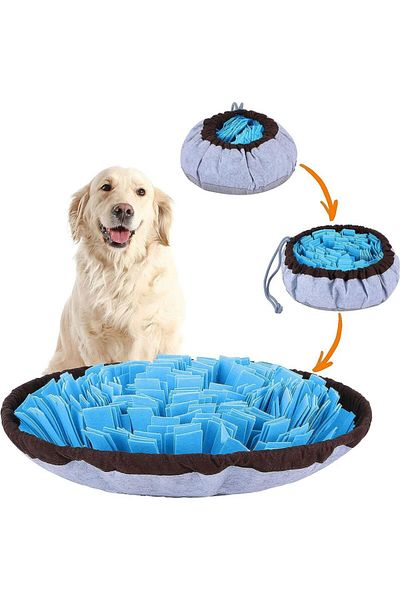 Choice Lan Washable Felt Pet Sniffing Pad Foldable Dog Slow Feeding Mat Toy Dog Training Snuff mat