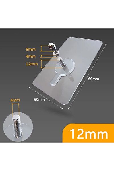 Choice 10 قطع من مسامير ذاتية اللصق مقاس 12 مم، خطافات تعليق جدارية، حاملات إ...