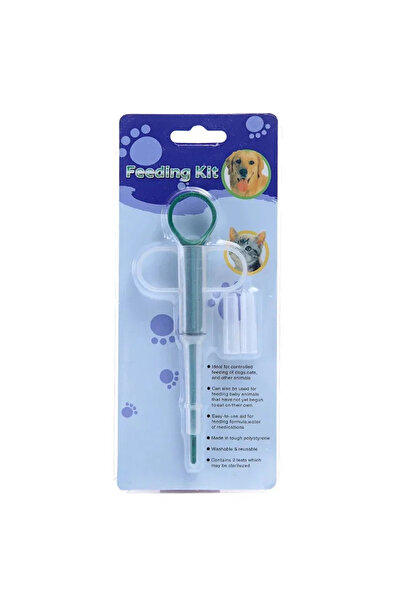 Choice Green Pet Medicine Feeder Cat Tablet Syringe Feeder Soft Tip Dual Purp...