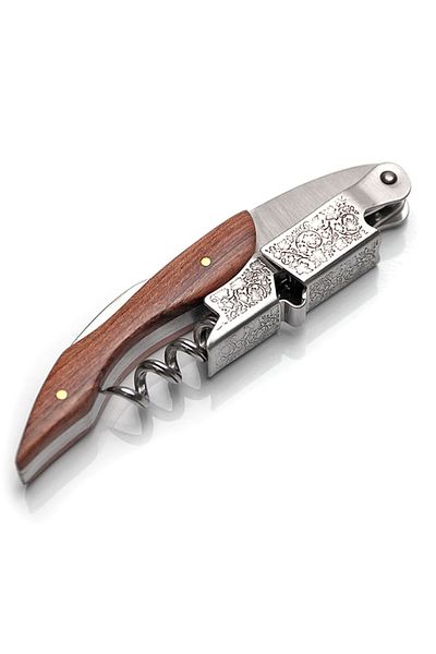 Choice B Leeseph Wine Opener, Double Hinged Manual Wine Key For Bartender, Server, Waiter, Stainless Steel.