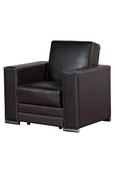 Homelux Future Armchair, 95X76X97 cm, Wenge Brown, Faux Leather Upholstery
