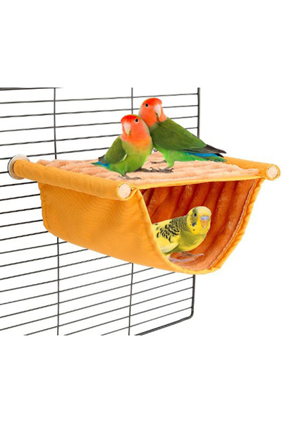 Choice3 19x13cm yellow Pet Hanging Hammk Warm Nest Bed Parrot House Removable...