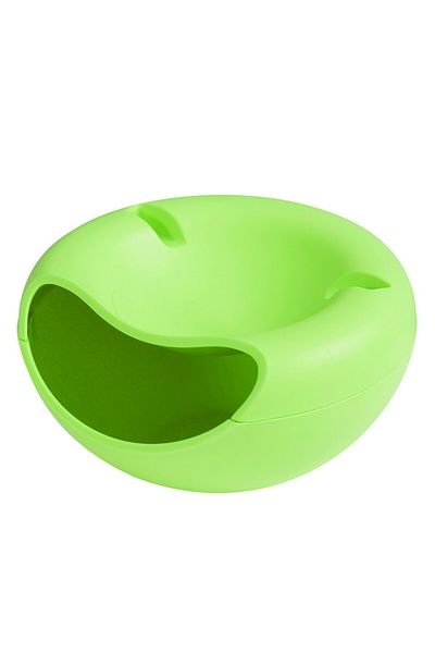 Choice Green Snacks Bowl Creative Bowl Double Layer Dry Fruit Containers Snack Storage Box Sunflower Seed N