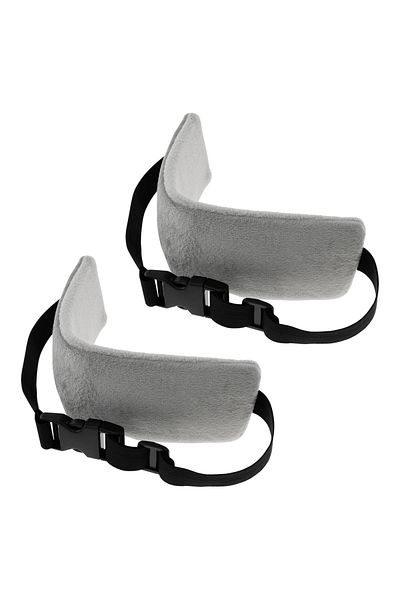 Choice Grey 2PCS 2Pcs Travel Pillow Neck Pillow Alternative Adjustable Head Support Strap Comfortable Airpl
