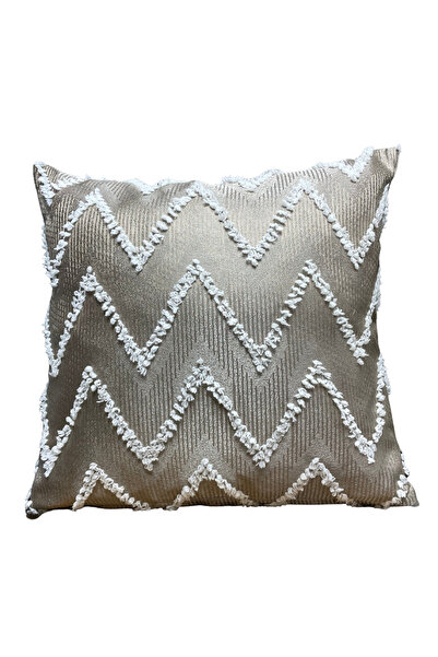 Cortibo Verona Patterned Mink Throw Pillow Cover