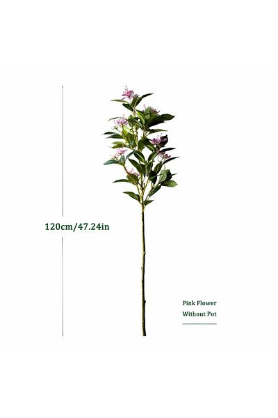 Choice 120cm Pink 80/120cm Tropical Artificial Ficus Large Banyan Plants Plastic Fiddle Fig Tree Branch Fau