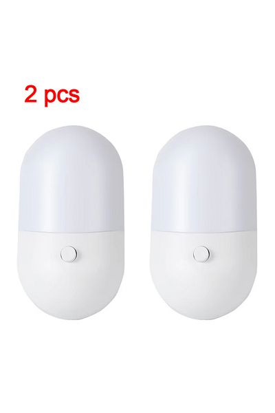 Choice Us Warm White 2pcs Bedside Lamp Led Mini Night Light Eu Us Plug Eye Protection Night Light Kids Gift