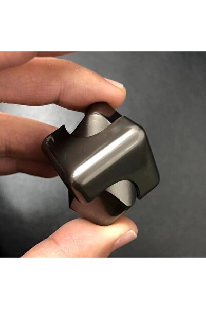 Choice لعبة فيدجيت سبينر ذات رأس دوار مربع رمادي اللون مضادة للقلق ومكعبات نرد وألعاب أصابع يدوية