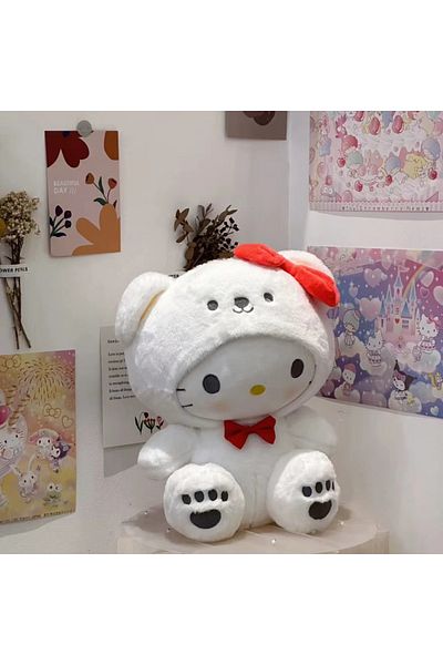 Choice 25cm-10 Kawaii 25cm Sanrio Jade Dog Kuromi Dressing Doll Doll Plush Toy Stuffed Animal Patung Dolls