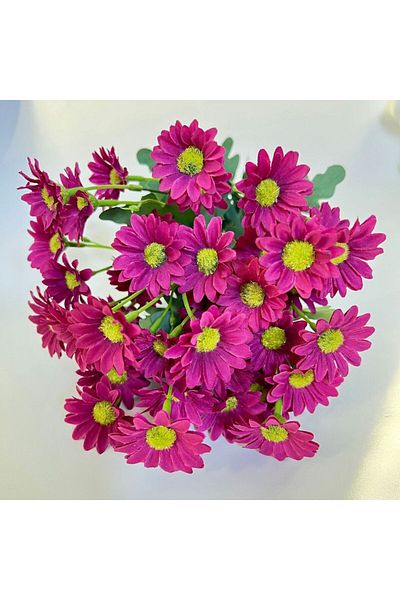 Choice Fuchsia 21 Heads Of Sunflowers Small Daisies Bouquets Of Chamomile Wedding Decoration Materials Home
