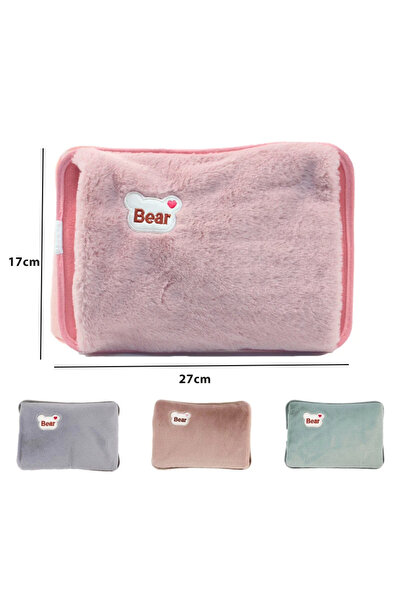 Choice3 حقيبة الماء الساخن الكهربائية الوردية القابلة لإعادة الاستخدام وزجاجة...