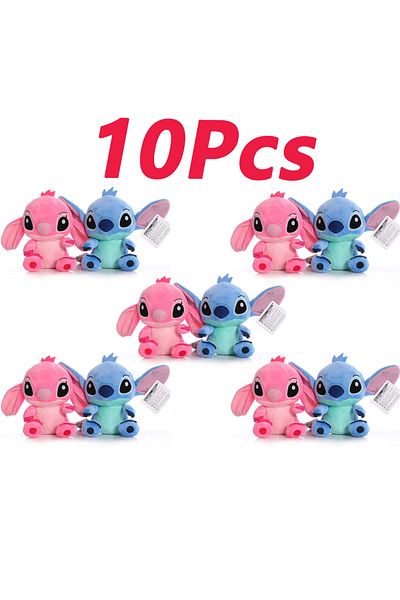 Choice 20cm-10pcs 20cm Stitch Stuffed Plush Models Cartoon Stuffed Plush Dolls Anime Plush Baby Toys Kawaii
