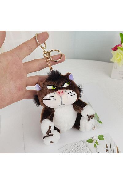 Choice 3 12cm 4 Colors Lovely Lucifer Plush keychain Doll Kawaii Bag Pendant Plush Stuffed Toy Backpack Pe.