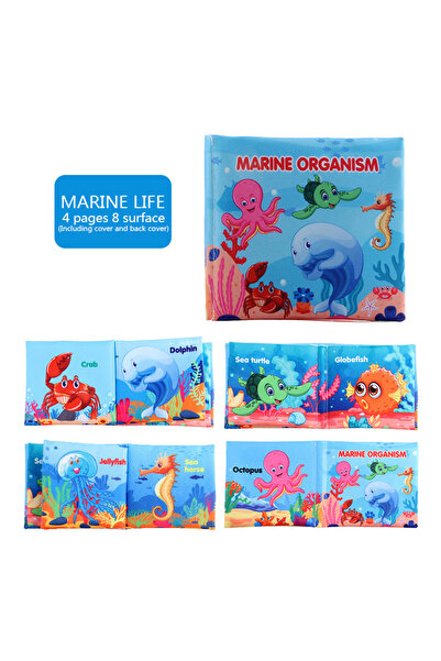 Choice3 كتب قماشية للأطفال عن الحياة البحرية ألعاب تعليمية مبكرة للأطفال فواكه حيوانات أرقام طعام