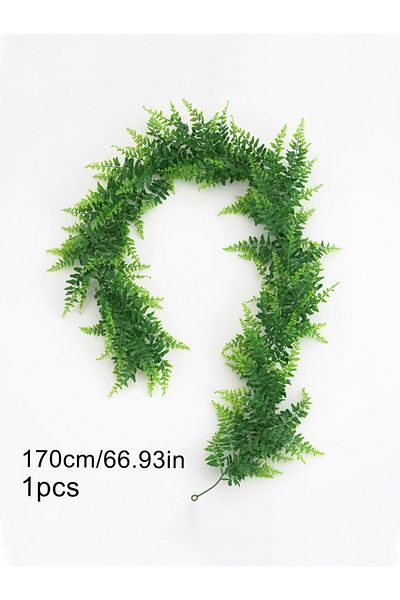 Choice 170cm 1pc 175cm/68.9in Artificial Plants Vines Fake Haing Plants Plastic Fern Leaves Wall Foliage Tr