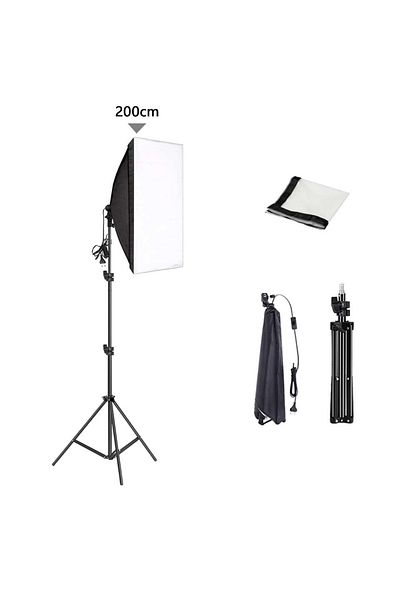YouPro 1PC 200CM NO Bulb Professional Photography softbox Lighting soft box With Tripod E27 Photographic Bu