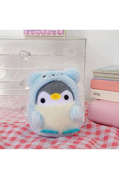 Choice blue Cute Penguin Doll Key Chain Girl Cartoon Car Creative Plush Key Chain Kawaii Lady Bag Accessori