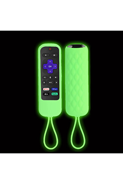 Choice جراب سيليكون ناعم باللون الأخضر الفلوري مقاس 14x4.5x2.4 سم لجهاز TCL R...