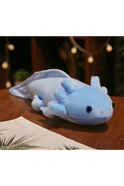Choice Blue 45cm 45cm Kawaii Colorful Newt Plush Toy Stuffed Cute Axolotl Salamander Fuzzy Plush Fish Appea