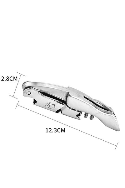 FLYMUYU 8 Stainless Steel Wine Opener, Professional Waiters Corkscrew, Leather Case,Beer Bottle Opener And .
