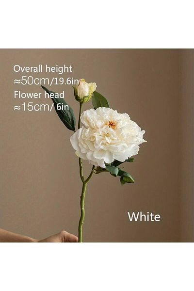 Choice White A Peony Simulation Flowers, Home And Living Room Artificial Flower Decorations, Dining Table D