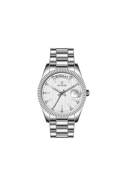 Raymond Rym-61001L Stainless Steel - 2 Years Warranty - Steel Women Wrist Watch