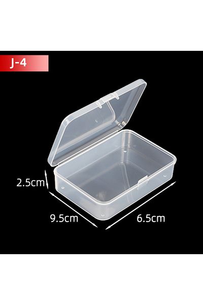 Choice 5pcs J4 5pcs/10pcs Pp Storage Box Mini Transparent Plastic Case Container Square Rectangle Packaging