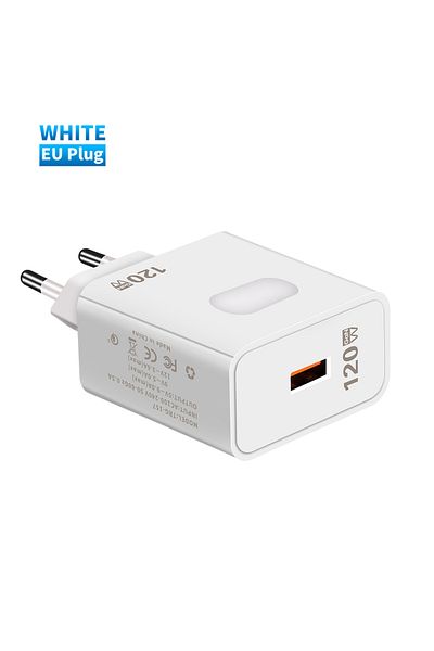 Maerknon EU Plug 120W GaN USB Charger Fast Charging Quick Charge 3.0 Type C Cable Mobile Phone Charger Adapte