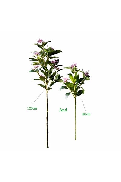 Choice 80cm and 120cm Pink 80/120cm Tropical Artificial Ficus Large Banyan Plants Plastic Fiddle Fig Tree B