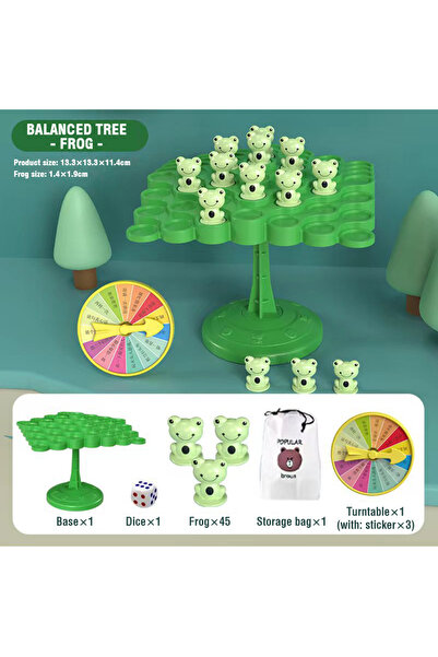 Choice1 لعبة ضفدع ممتعة، شجرة توازن الضفدع، ألعاب رياضية للأطفال، لعبة لوحية ...