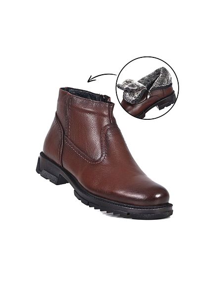 Cem Pekşen Ανδρικές μπότες από γνήσιο δέρμα Swat Life 4249 Brown
