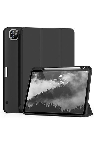 Choice iPad 12.9 2020-2022 Black RBP For iPad Pro 11 12.9 inch with Pencil Holder Case, For iPad Air 4/5th