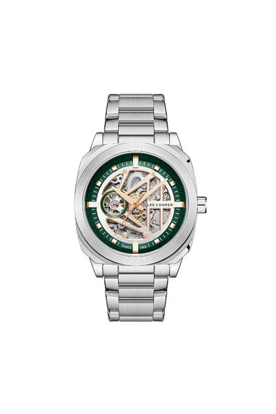 Lee Cooper Men Automatic Dark Green Dial Watch - LC08075.310