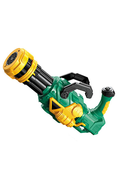 Little Story مسدس لعبة آلة الفقاعات 10 فتحات - درع أخضر