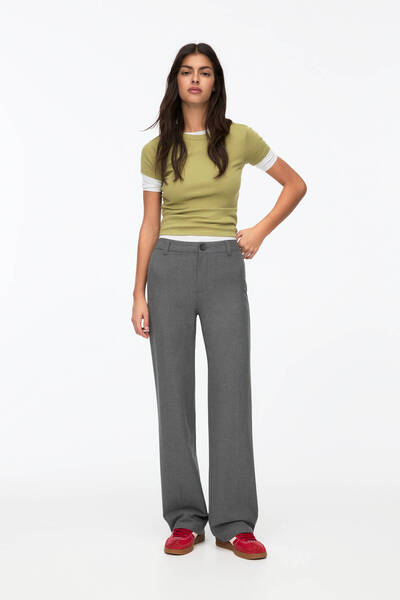 Pull & Bear Straight Kumaş Pantolon