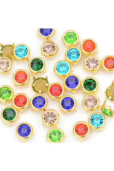 Choice1 مزيج عشوائي من الألوان من JUNAO 50 قطعة 10 مم من المسامير المعدنية ذا...